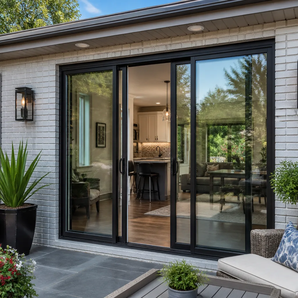 Sliding glass doors